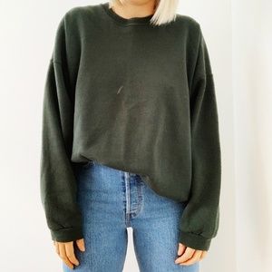 Vintage dark green crew neck sweatshirt